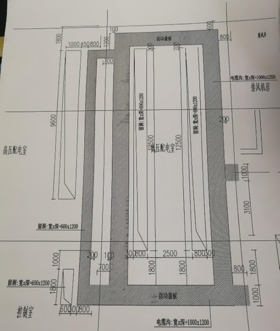 高低压配电室电缆沟施工