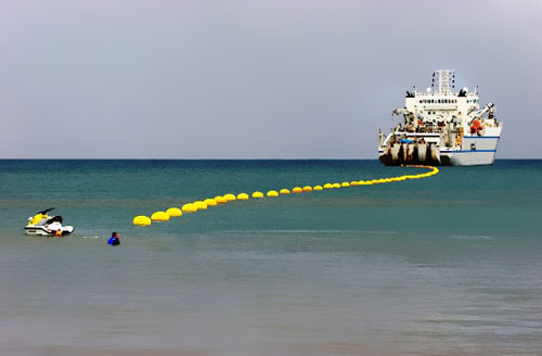 萨摩亚海底电缆公司开建海缆登陆站